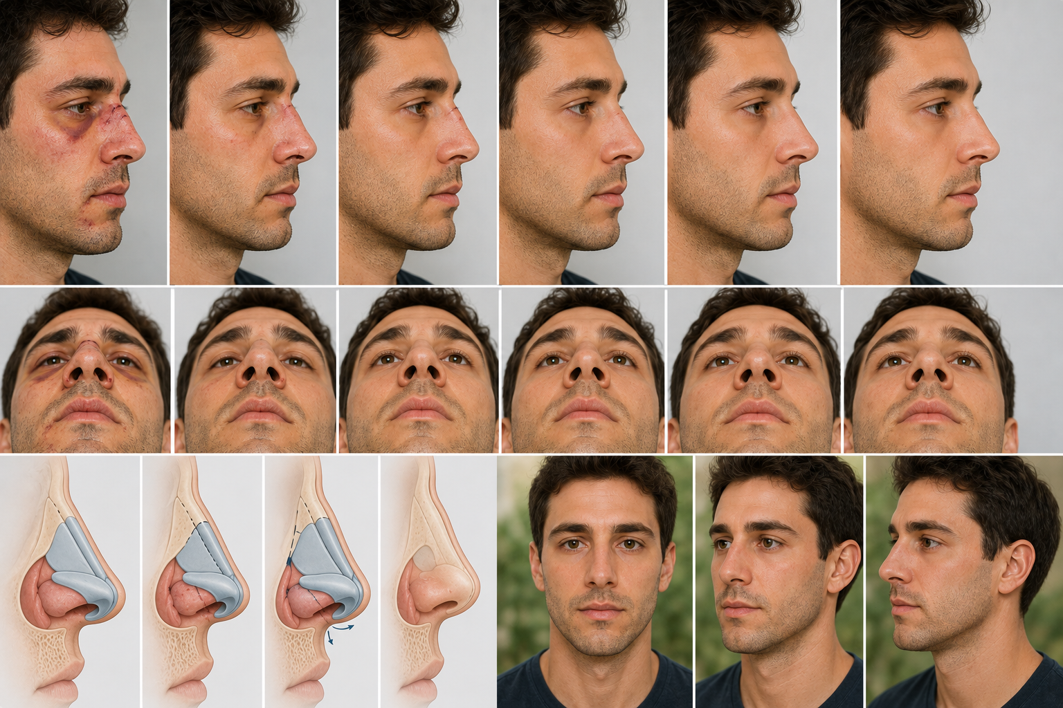 Long-term broken nose repair results